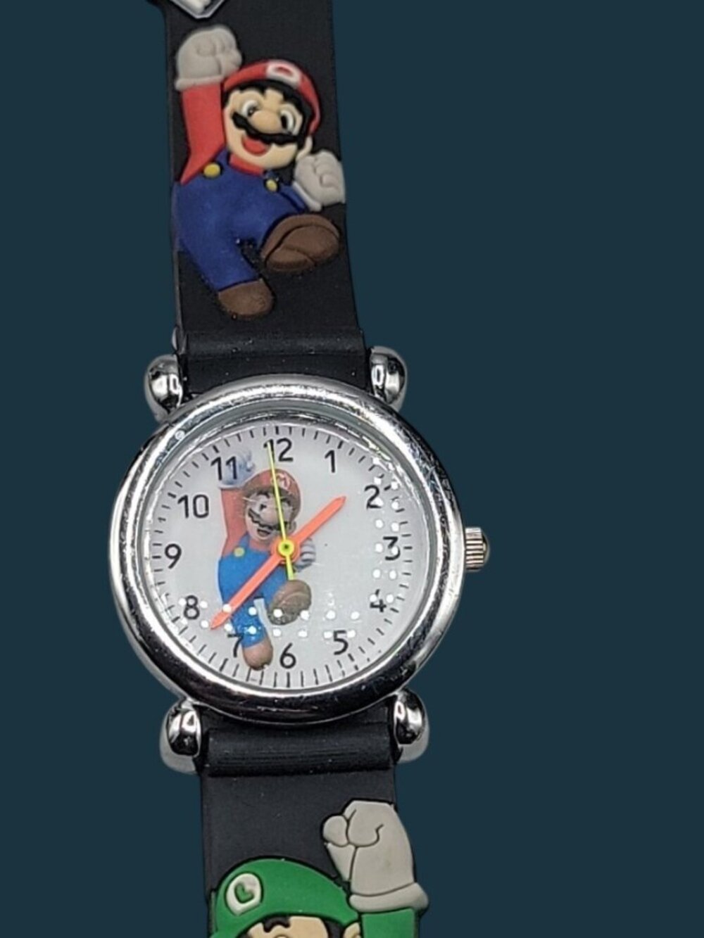 Vintage Super Mario Brothers Quartz Watch 6.75" Silicone Band New Battery Runs - Picture 6 of 10